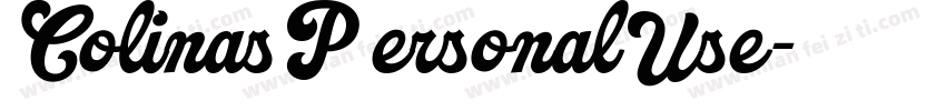 ColinasP ersonalUse字体转换
